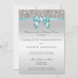 Convites Jantar de ensaio de prata do casamento do arco da