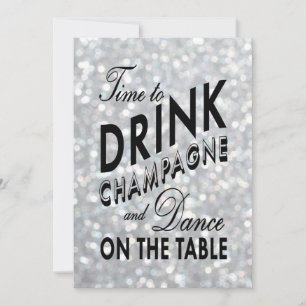 Convites Jantar de ensaio do encanto de Hollywood