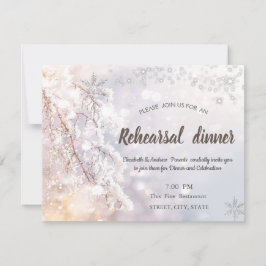 Convites Jantar de Ensaio dos Ramos do Winter Wonderland