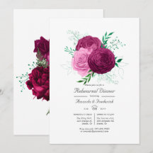 Jantar de Ensaio Floral Viva Magenta