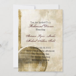 Convites Jantar de ensaio rústico do casamento da fazenda