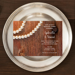 Convites Jantar de ensaio rústico do casamento do celeiro