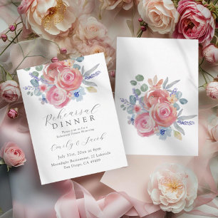 Convites Jantar de Ensaios Boho Blush Rose