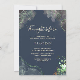 Convites Jantar de Ensaios Celestiais Casamento Verde