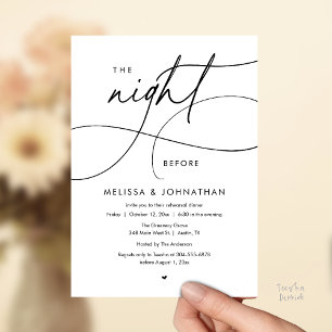 Convites Jantar de Ensaios da Noite Anterior ao Casamento R