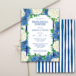 Convites Jantar de Ensaios de Casamento com Hortênsias de L