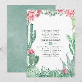 Convites Jantar de Ensaios de Casamento com Suculentas em A