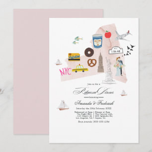 Convites Jantar de Ensaios de Casamento em Nova York