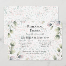 Jantar de Ensaios de Casamento Eucalyptus Pink Blu