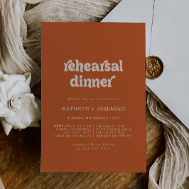 Convites Jantar de Ensaios de Casamento Formal Simples de T
