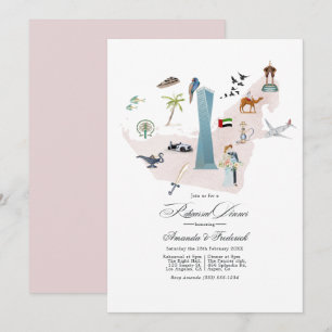 Convites Jantar de Ensaios do Casamento em Dubai UAE