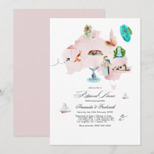 Convites Jantar de Ensaios do Casamento na Austrália
