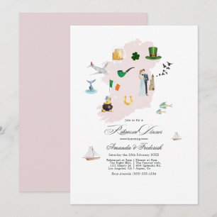Convites Jantar de Ensaios do Casamento no Destino Irlanda