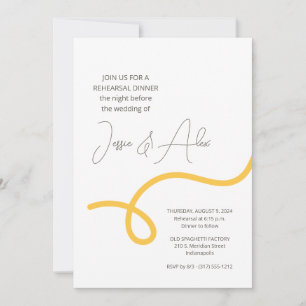 Convites Jantar de Ensaios Espaguete