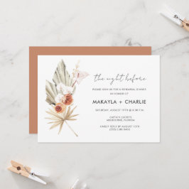 Convites Jantar de Ensaios Floral Boho