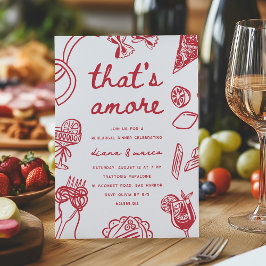 Convites Jantar de Ensaios Italiano Caprichoso "That's Amor