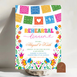 Convites Jantar de Ensaios Mexicano Colorido Talavera