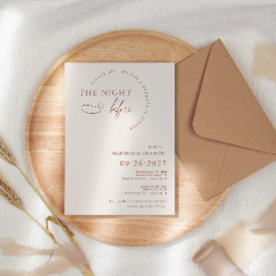 Convites Jantar de Ensaios Moderno Boho Terracotta Script