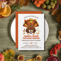 Jantar de FRIENDSGIVING de Turducken Engraçado