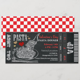 Convites Jantar de Macarrão Giz Jantar de Dia dos Namorados