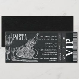 Convites Jantar de Massa e Vinho Ingresso VIP para Jantar c