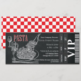 Convites Jantar de Massa e Vinho Ingresso VIP para Jantar c