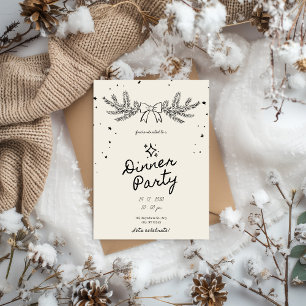 Convites Jantar de Natal com Botânica de Inverno