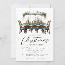 Convites Jantar de Natal Elegante Corporativo/Pessoal