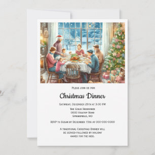 Convites Jantar de Natal em Família 