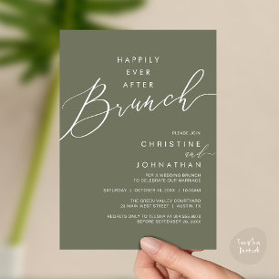 Convites Jantar de Recepção de Casamento Felizes para Sempr