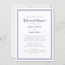 Convites Jantar de Rehearsal de Casamento Moderno Simples P