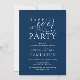 Convites Jantar e Festa de Pós-Casamento Felizes para Sempr