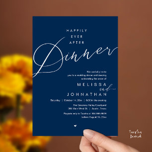 Convites Jantar Feliz Para Sempre Depois do Casamento Român