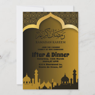 Convites Jantar Iftar de Ouro Ramadan 2025