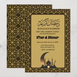Convites Jantar Iftar Elegante Ramadan 2025 1446