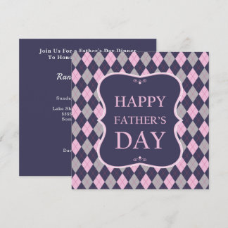 Convites Janto Argyle Cinza Azul Cor-de-rosa Feliz Dia de o