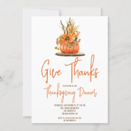 Convites Janto de Ação de Graças do Autumn Pumpkin