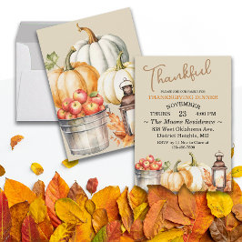 Convites Janto de Ação de Graças e Ação de Amizade Personal