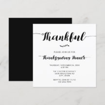 Janto de Ação de Graças Elegante - Simples Script