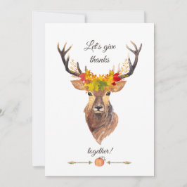 Convites Janto de Ação de Graças para Vamos de outono