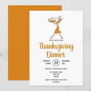 Convites Janto de Ação de Graças Retroativo da Turquia