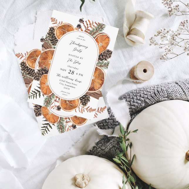 Convites Janto de Ação de Graças sobre Férias Russas das La (Criador carregado)