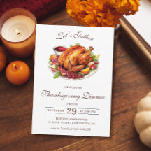 Janto de Ação de Graças Turquia Cai na Chic Modern