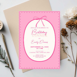 Convites Janto de Aniversário da Borda Retroativa Whimsical