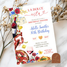 Janto de Aniversário Italiano Colorido de Verão