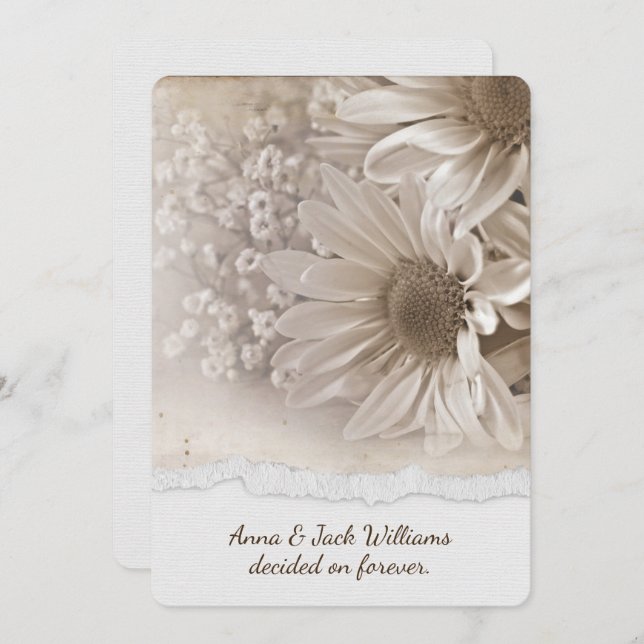 Convites Janto de aniversários convidar a margarida design (Frente/Verso)