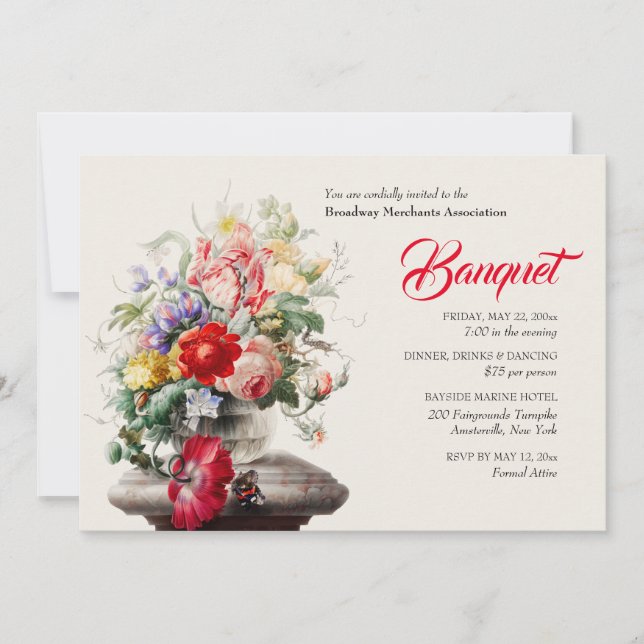 Convites Janto de Banquet do Acordo Vitorino (Frente)