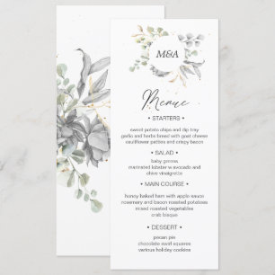 Convites janto de Casamento Dramático de Ouro Floral de pra