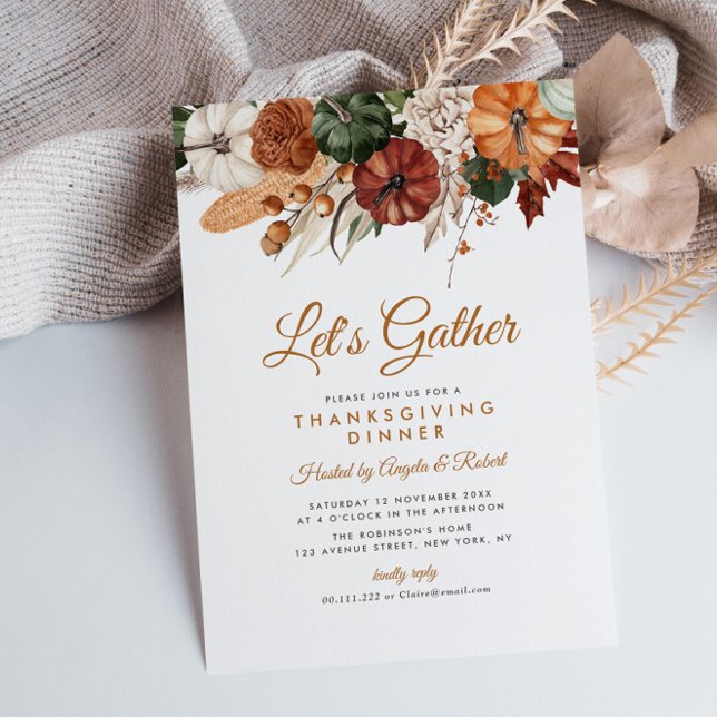 Convites janto de colheita de outono (Criador carregado)
