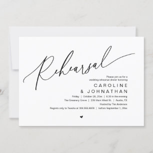 Convites Janto de ensaio, A Noite Antes Da Festa de casamen